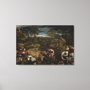 Impressão Em Tela Colheita, 1576