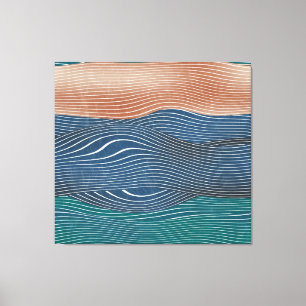 Impressão Em Tela Colinas de paisagem natural: padrão uniforme.