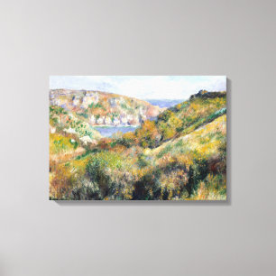 Impressão Em Tela Colinas de Renoir em torno da baía de Moulin Huet