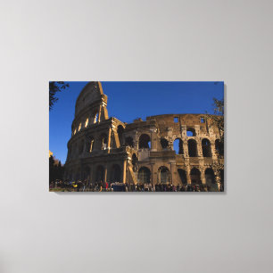 Impressão Em Tela Coliseu Famoso em Roma Itália Marco
