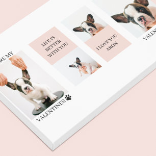 Impressão Em Tela Collage Dog Photos Cachorro São Os Meus Dias de