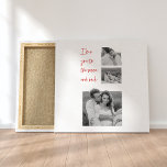 Impressão Em Tela Collage Foto do Casal e Citação Romântica Amor Que<br><div class="desc">Collage Casal Foto e Citação Romântica Te Ama</div>