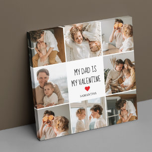 Impressão Em Tela Collage Photo Meu Pai É Meu Presente Namorados
