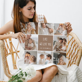 Impressão Em Tela Collage Photo Pai We Love You Happy Dia de os pais