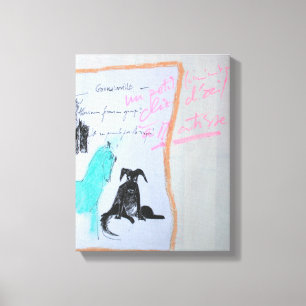 Impressão Em Tela Coloca Bruyants - Livro Cavalo e Cão C