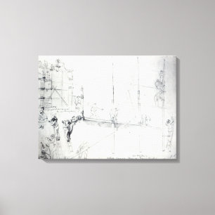 Impressão Em Tela Colocação acima do andaime fora da casa de Craig