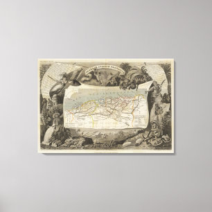 Impressão Em Tela Colônia francesa Argélia