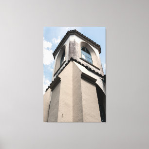 Impressão Em Tela Colonial Church Tower Architecture in Bahia