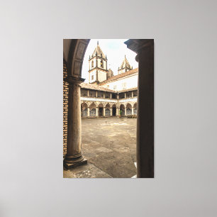 Impressão Em Tela Colonial Cloister of the Church of Sao Francisco