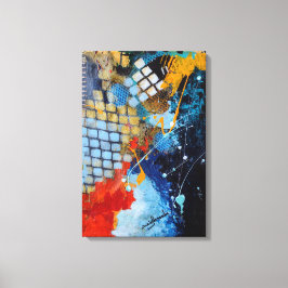 Impressão Em Tela Color Turbulence