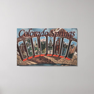 Impressão Em Tela Colorado Springs, Colorado - grandes cenas da