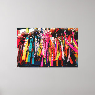 Impressão Em Tela Colorful Brazilian Bonfim Wish Ribbons and Traditi