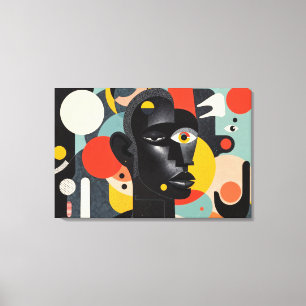 Impressão Em Tela Colorido Abstrato Dadaísmo Estético