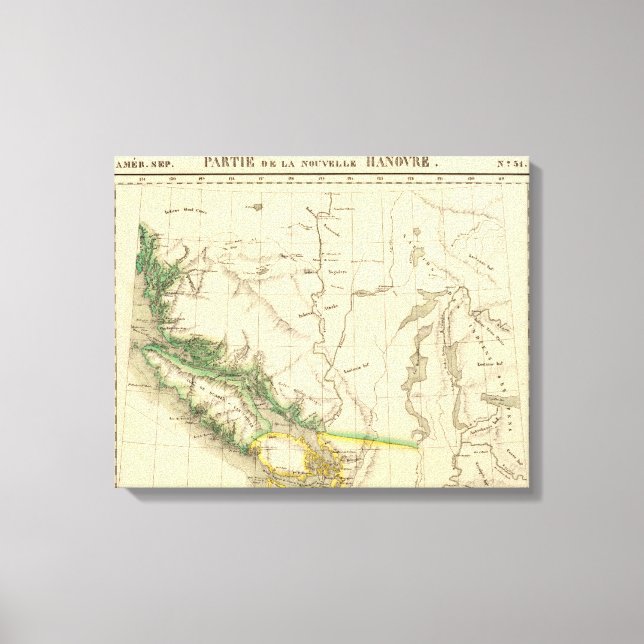 Impressão Em Tela Colúmbia Britânica, Alberta 31 (Frente)