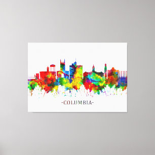 Impressão Em Tela Columbia Missouri Skyline