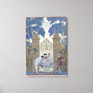 Impressão Em Tela Columbina, ilustração de "Fetes Galantes" por Pa