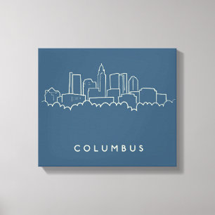 Impressão Em Tela Columbus, Ohio Skyline