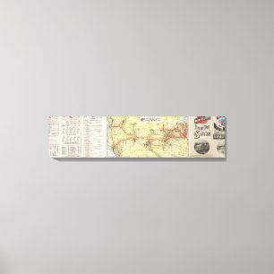 Impressão Em Tela Com o serviço do trem de Chicago