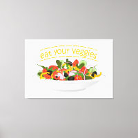 Coma seus vegetais Cite salada fresca misturar tig