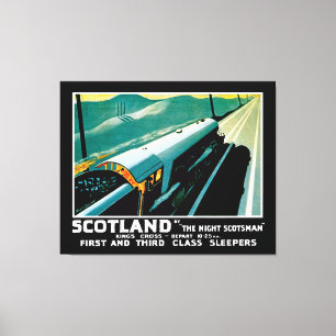 Impressão Em Tela Comboio da Scotland Night Express