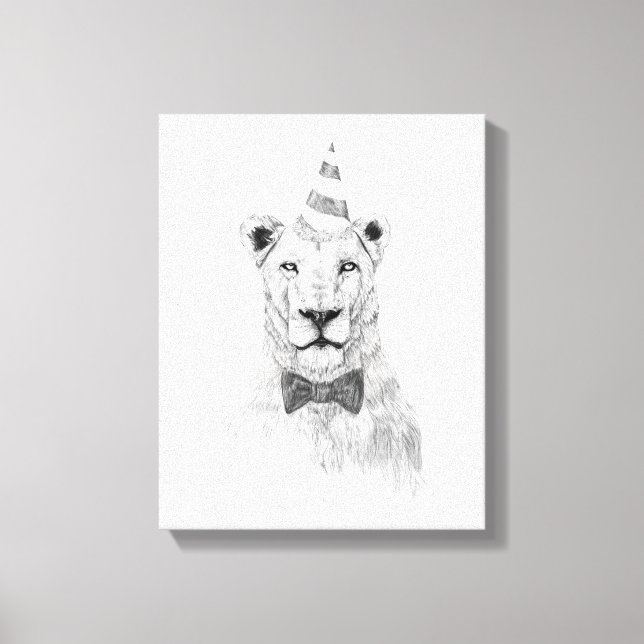 Impressão Em Tela Comece a festa (Frente)