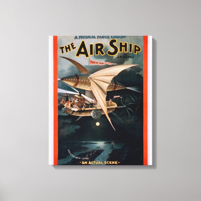 Impressão Em Tela Comédia De Farsa Musical, O Teatro De Navios Aéreo (Frente)