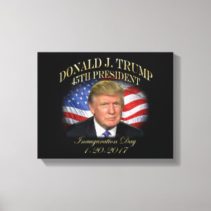 Impressão Em Tela Comemoração da posse do Presidente Donald Trump