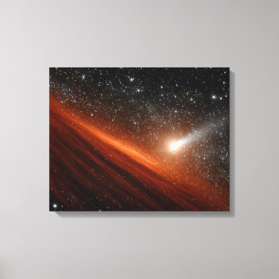 Impressão Em Tela Comet Tearing Through Red Galactic Dust