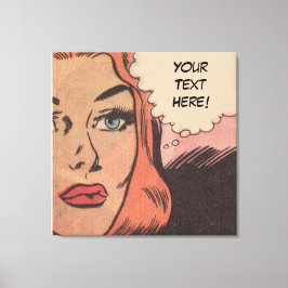 Impressão Em Tela Comic Roy Lichtenstein Estilo Redhead