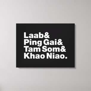 Impressão Em Tela Comida da rua Laotian