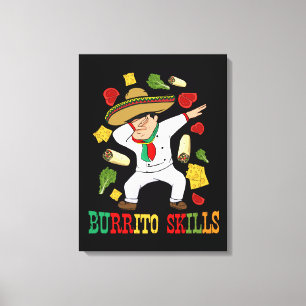 Impressão Em Tela Comidas mexicanas Burrito Chef Burrito Burrito
