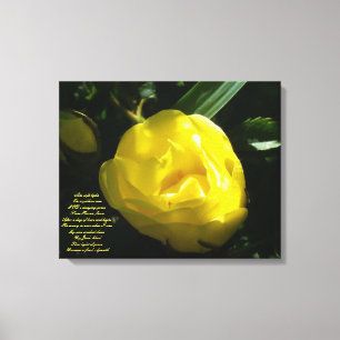 Impressão Em Tela Como a luz macia em um rosa amarelo