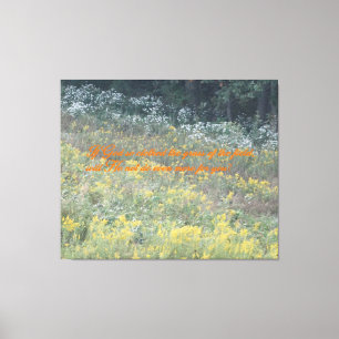 Impressão Em Tela Como as flores do campo, Deus vai cuidar de você