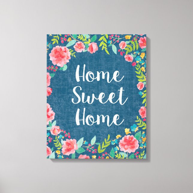 Impressão Em Tela Como Frida VII | Home Sweet Home (Frente)