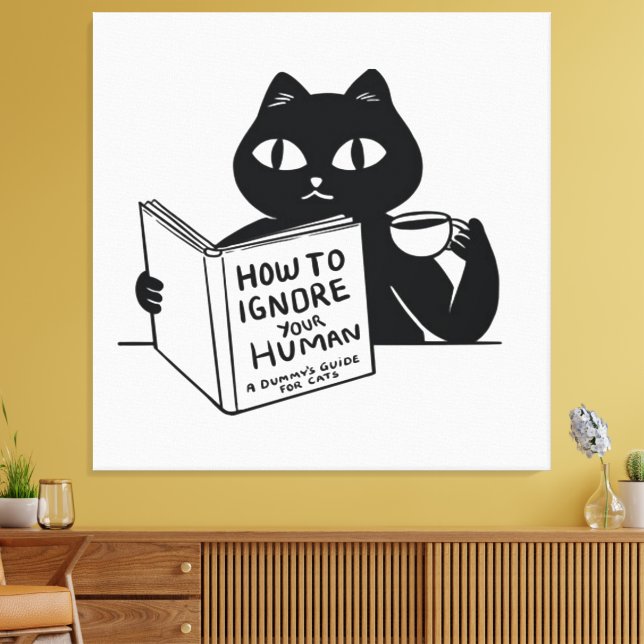 Impressão Em Tela Como ignorar sua gente (Insitu(Sala de estar))