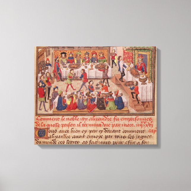 Impressão Em Tela Como o Nobre Rei Alexandre foi envenenado (Frente)