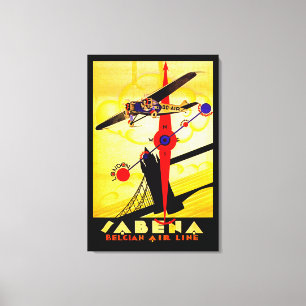 Impressão Em Tela Compasso do art deco de Sabena - M