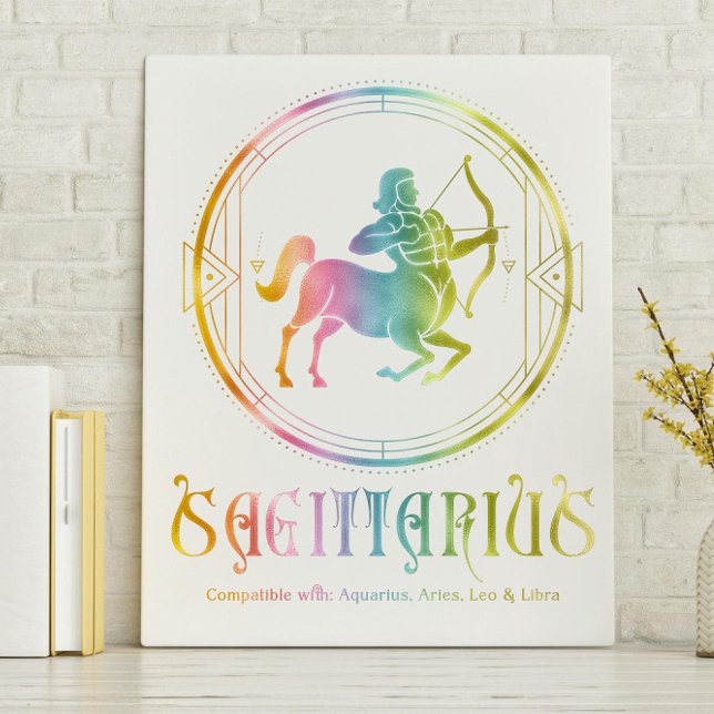 Impressão Em Tela Compatibilidade Sagittarius Projetada (Criador carregado)