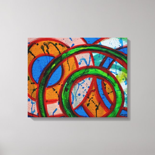 Impressão Em Tela Composição 20 de Michael Moffa (Frente)