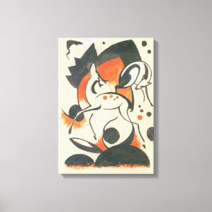 Impressão Em Tela Composição com Dois Veados por Franz Marc