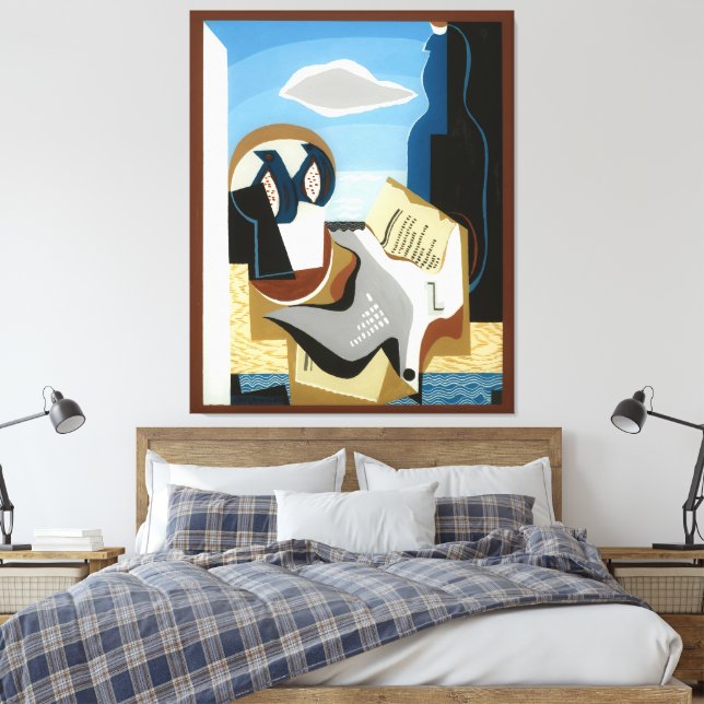 Impressão Em Tela Composição com Pássaro (Insitu(Quarto))