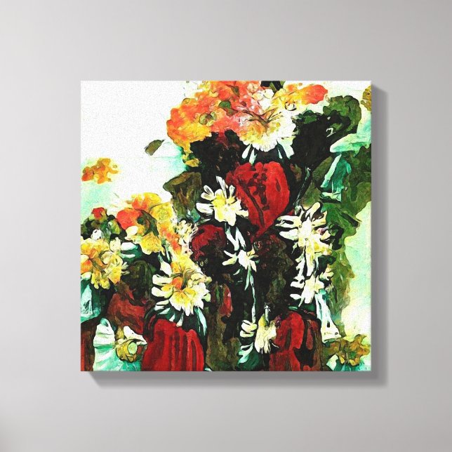 Impressão Em Tela Composição Floral (Frente)