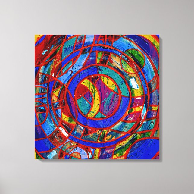 Impressão Em Tela Composição nº 17 de Michael Moffa (Frente)