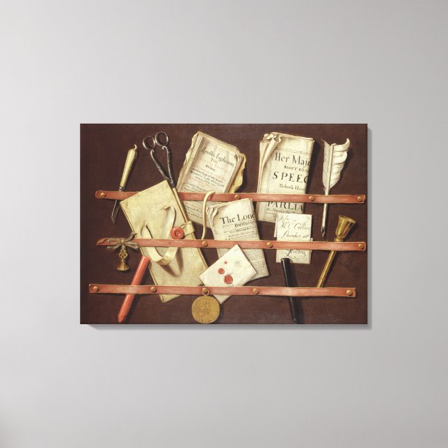Impressão Em Tela Composição Trompe L'Oeil (Frente)