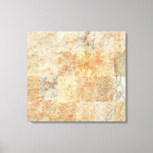 Impressão Em Tela Composto de 24 Mapas Topográficos Adirondack