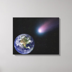Impressão Em Tela Composto de Digitas de um título do cometa para o