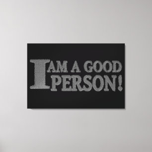 Impressão Em Tela Comprar de "BOA PESSOA" com Design de Expressão Bo