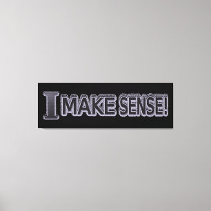 Impressão Em Tela Comprar "Make Sense" de Design de Expressão Bela