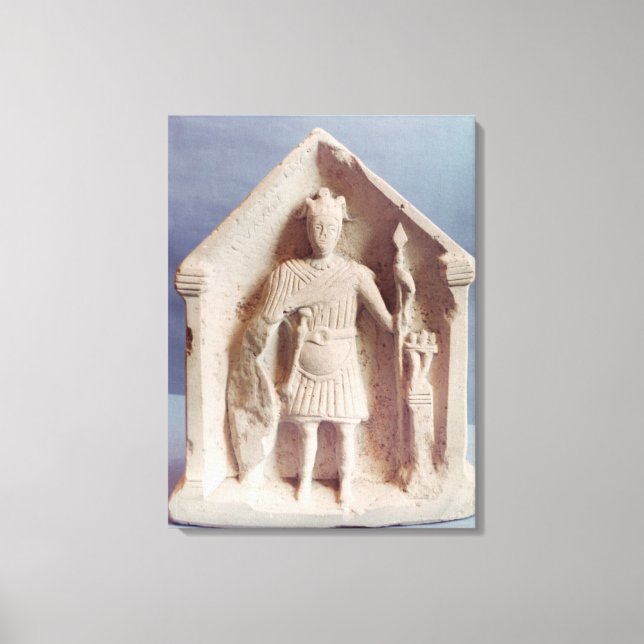 Impressão Em Tela Comprimido votivo militar, encontrado em Bisley, R (Frente)