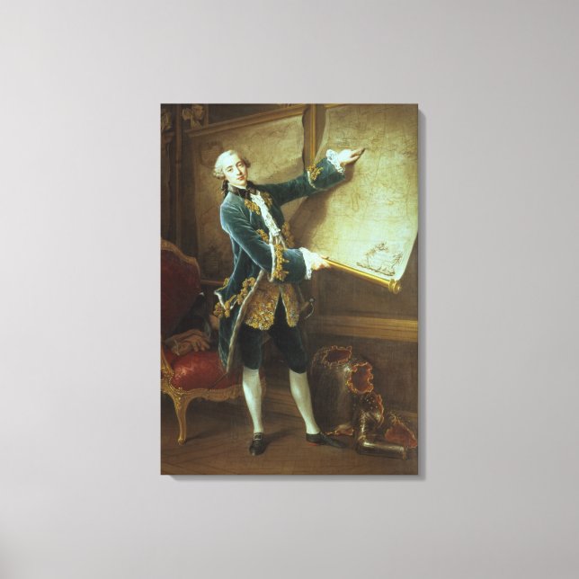 Impressão Em Tela Comte de Vaudreuil, 1758 (Frente)